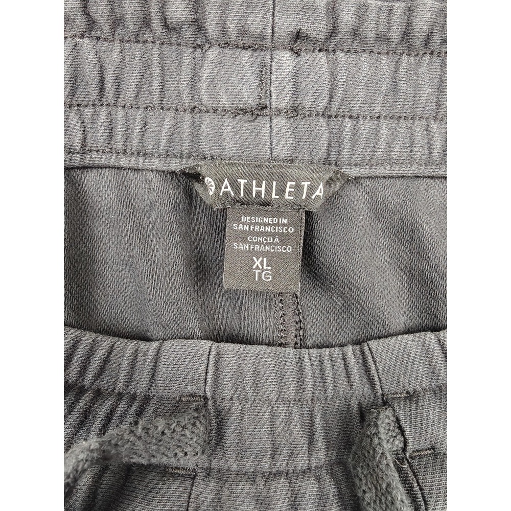 Athleta Pants Womens XL Gray Straight Leg Sweatpants Drawstring Waist Stretch - Picture 2 of 10